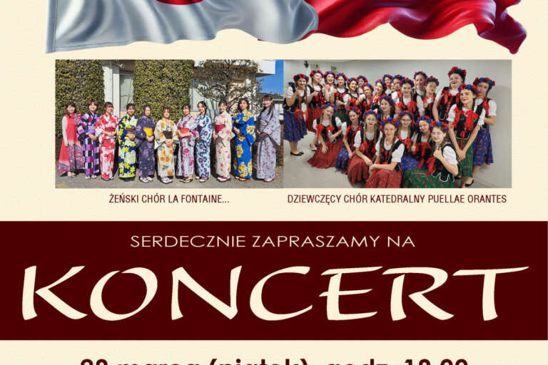 Japonsko polski KONCERT – plakat